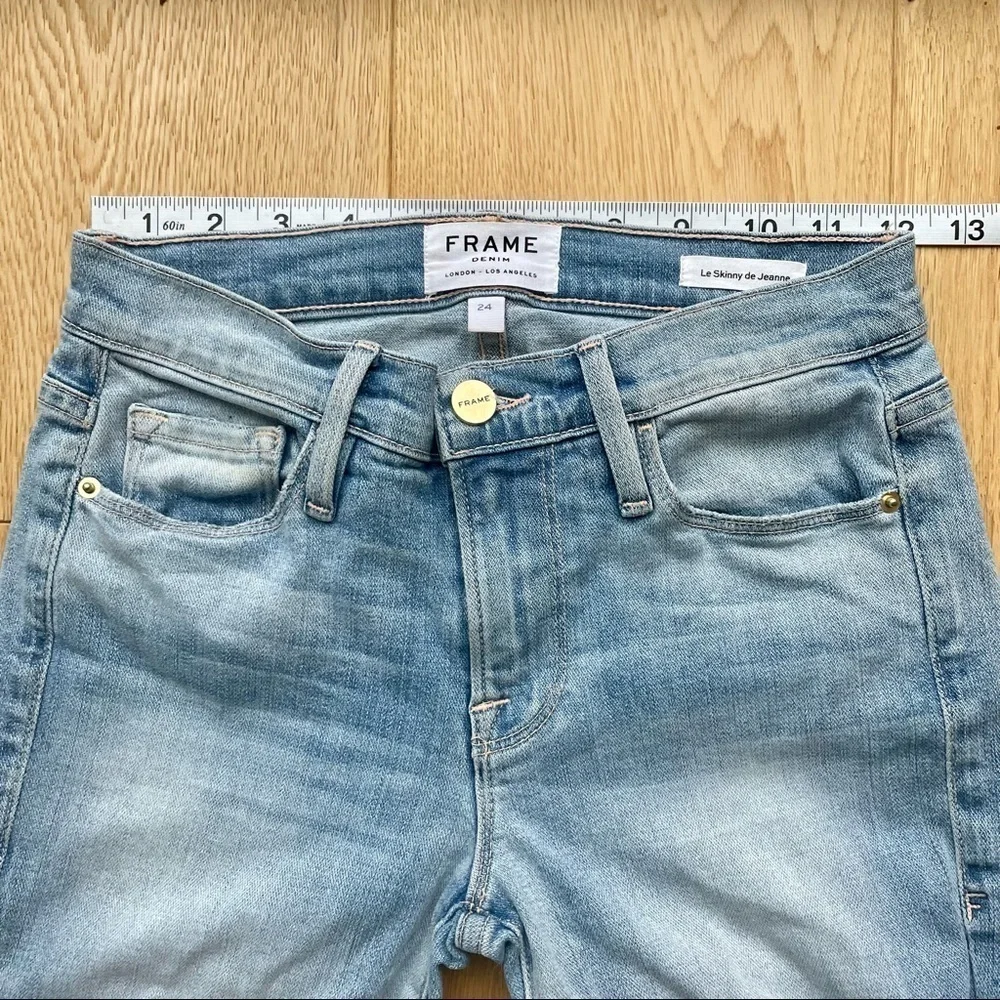 Frame DENIM Le Skinny De Jeanne Side Fray in Scampi  - 24 - Picture 5 of 14